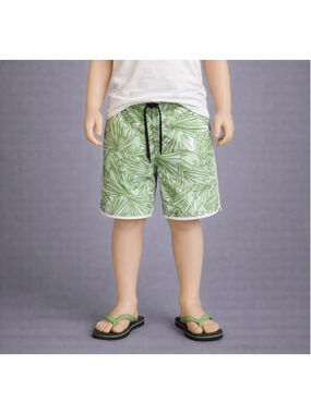 Boys Green Swim Trunks size 12 Art Class